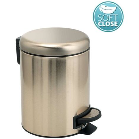 GEDY 32098700000 POTTY Papelera Con Tapa 5L Oro Mate - ref: 32098700000