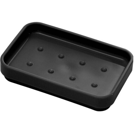Gedy 6312 Portasapone Seventy Nero Opaco - 8 Pz