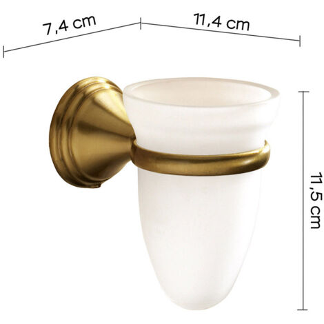GEDY 75104400200 ROMANCE Portacepillos Bronce - ref: 75104400200