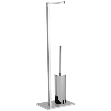 GEDY 78321300000 MAINE Columna Portarrollo+Escobilla Cromo