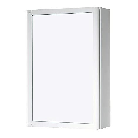 Gedy Armadietto da Bagno in ABS, Design R&S, 45 x 30 x 14.3 cm, Bianco (senza specchio)