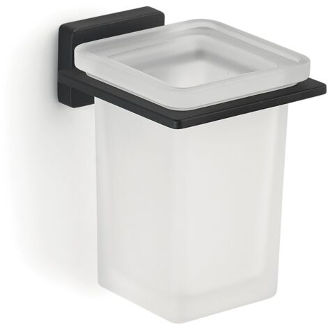 Gedy Atena Bicchiere Porta Spazzolini Nero