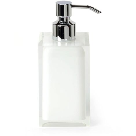 Gedy Auckland Dosasapone Bagno, Bianco, 16.2 x 7 x 7 cm
