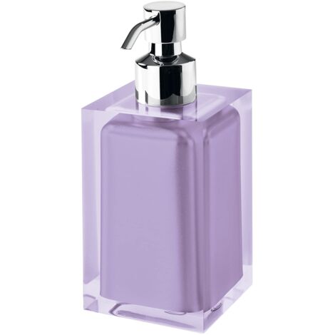 Gedy Auckland Dosasapone Bagno, Viola (Lilla), 16.2 x 7 x 7 cm