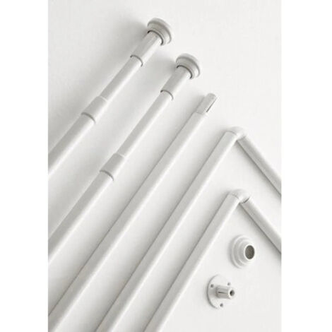 Gedy - Bastone Doccia Estensibile 110/200 Cm Bianco