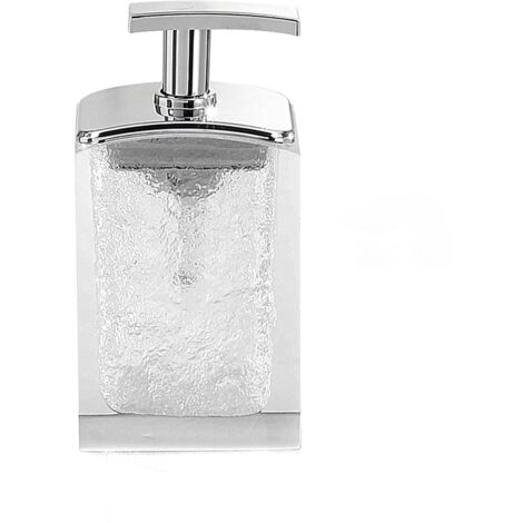 Gedy Bianco, G-Antares dosasapone, Dimensioni 15,5X8X6,2 CM Peso 0,372 kg, Dispenser Sapone Bagno in Resina Resistente di Alta qualità, Design R&S Fatto a Mano, 2 Anni di Garanzia, 6,2x8x15,5