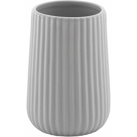 Gedy Bicchiere Marika Grigio Ceramica 11,6x8x8 Cm