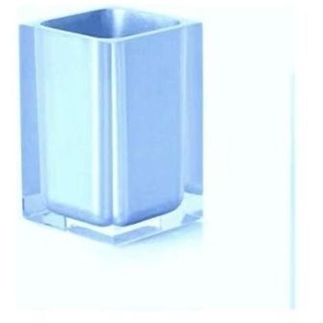 Gedy Bicchiere portaspazzolini Rainbow Celeste