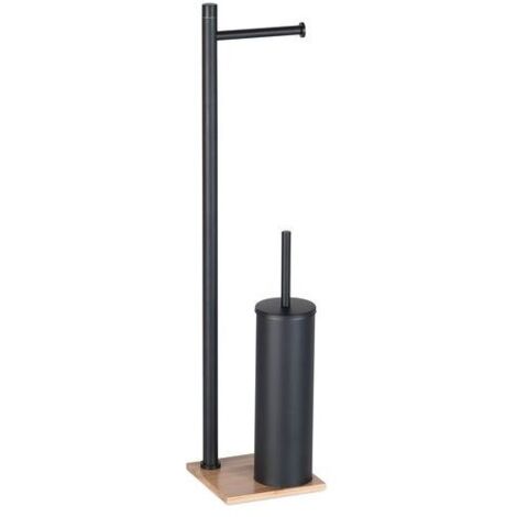 Gedy Colonna Attrezzata Wc Tania Bamboo e Nero