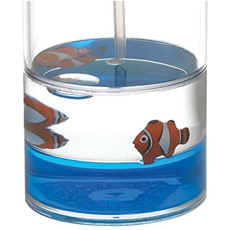 Gedy Dosasapone Liquido da Appoggio Bicchiere e Coperchio in Policarbonato Trasparente con Decoro Acqua