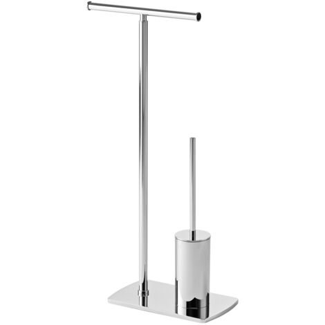 GEDY Florida piantana porta rotolo e porta scopino cromato codice prod: 000073321300000
