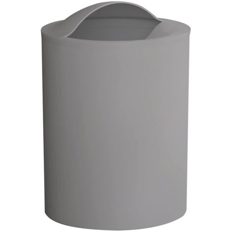 Gedy G-Eye Gettacarta Grigio, Misure e Peso Cestino Bagno: 26,5X19X19 CM & 0,25 kg, Realizzato in Resine Termoplastiche, Pattumiera Bagno Design R&S 100% Made in Italy, 2 Anni di Garanzia