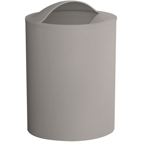 GEDY G-Eye Gettacarta Tortora Chiaro, Misure e Peso Cestino Bagno: 26,5X19X19 CM & 0,25 kg, Realizzato in Resine Termoplastiche, Pattumiera Bagno Design R&S Gedy, 100% Made in Italy