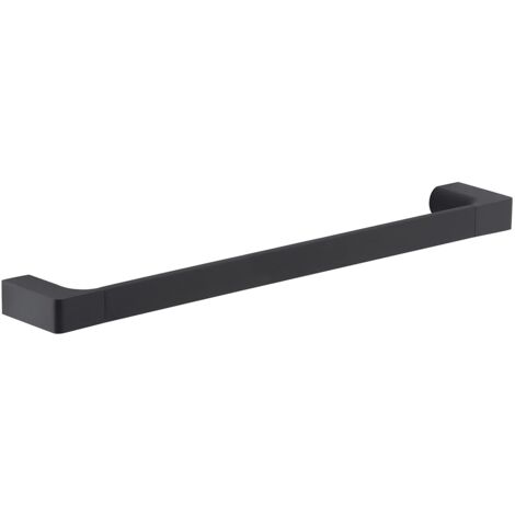 Gedy G-Kuala Lumpur Porta Asciugamani CM.45, Colore Nero, Componenti Realizzati in Cromall, Ottone e Vetro, Garanzia 2 Anni, Misure 2,5 x 45 x 6,6 CM e Peso 0,556 kg, Design R&S