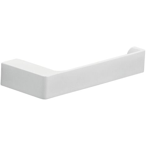 Gedy G-Kuala Lumpur Porta Rotolo Carta igienica, Colore Bianco, Componenti Realizzati in Cromall, Ottone e Vetro, Garanzia 2 Anni, Misure 2,5 x 17,5 x 6,6 CM e Peso 0,272 kg, Design R&S