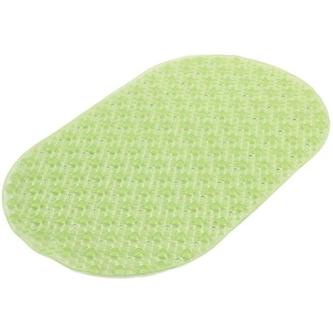 Gedy G-Solid Tappeto Antiscivolo Vasca con Ventose, Misure: 39x69, Tappetino Bagno in Resina, Finitura Verde, Design R&S, 100% Made in Italy, Tappeto Lavabile in Lavatrice, 2 Anni Garanzia