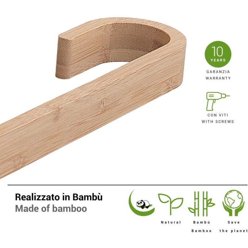 Tacoshop - gedy HY213035000 himalaya Toallero Natural - ref: HY213035100