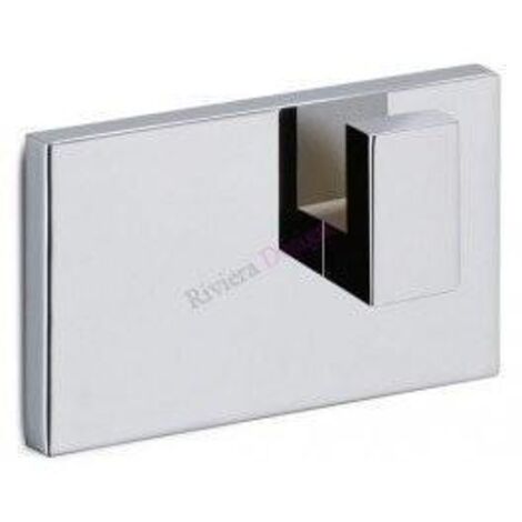 Gedy Kit 2 Placas de Fijación con Adhesivo para Accesorios de Baño, Acabado Cromo Brillante
