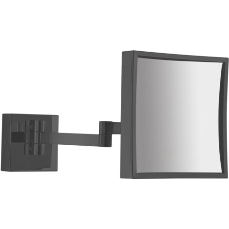 GEDY MAYA specchio ingranditore quadrato 5x nero opaco codice prod: 000021131400000
