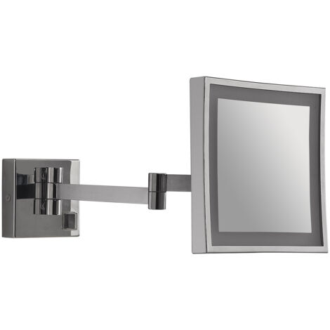 GEDY NINA specchio ingranditore quadrato 5x con led cromato codice prod: 000021141300000