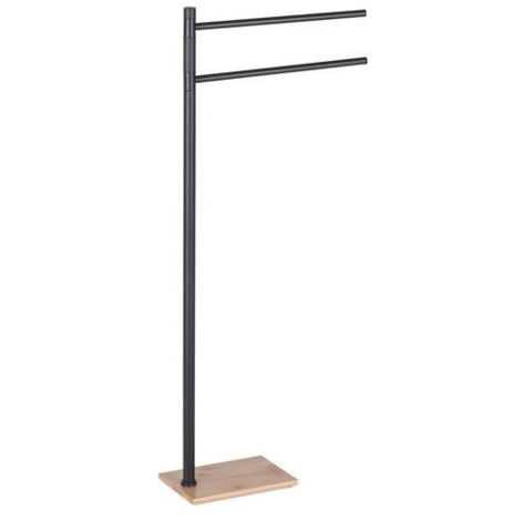 Gedy Piantana Porta Asciugamani Tania Bamboo e Nero