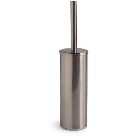 Gedy Porta Scopino Wc Fuji Silver Spazzolato