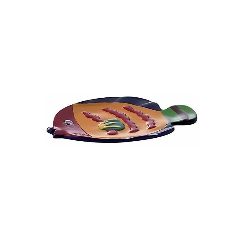 Gedy Portasapone D Appoggio Resina Termoplastica Con Decorazioni A Rilievo E Verniciata A Mano Turchese 175x117x17mm Dori Dr