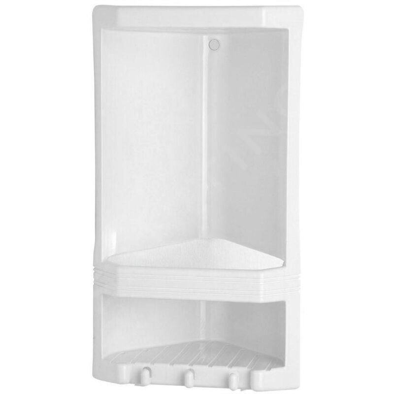 Aqualine White Line - Tablette d'angle junior, 19x39x14 cm, blanc 8079