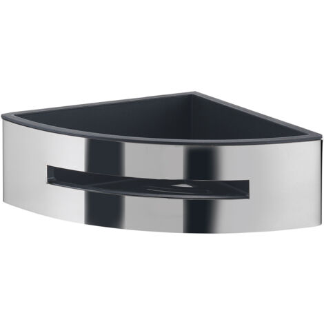 GEDY Poseidon porta oggetti doccia angolare cromato nero codice prod: 000077804300000