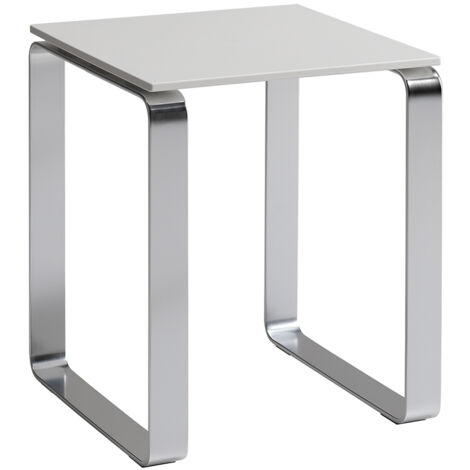 GEDY Prima classe sgabello da bagno con seduta bianca e gambe cromate codice prod: 000060730200000