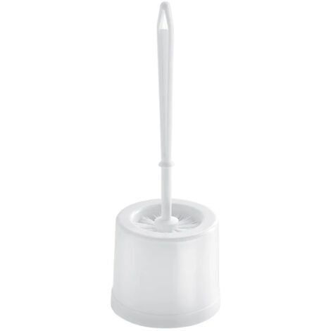 Gedy - Scopino con ciuffo in setole in resina termoplastica bianco serie Junior