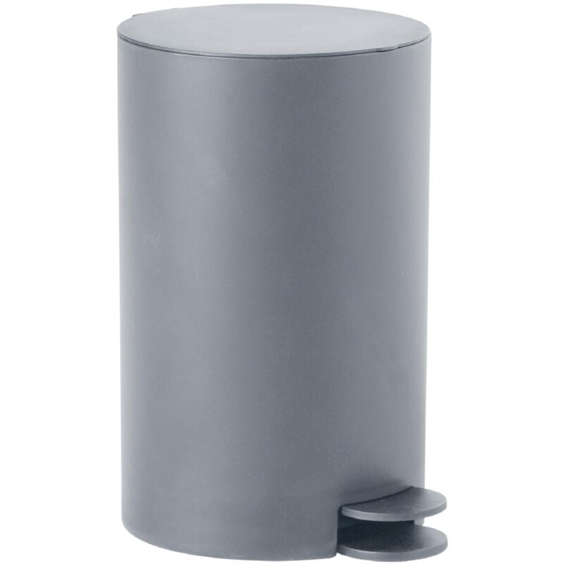 Gedy sharon poubelle à pédale et couvercle 3 litres gris 0000SH090800900