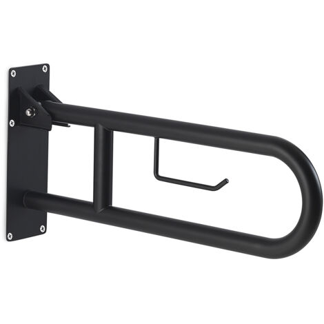 GEDY SNUG appoggio ribaltabile portarotolo nero opaco codice prod: 000056571400000