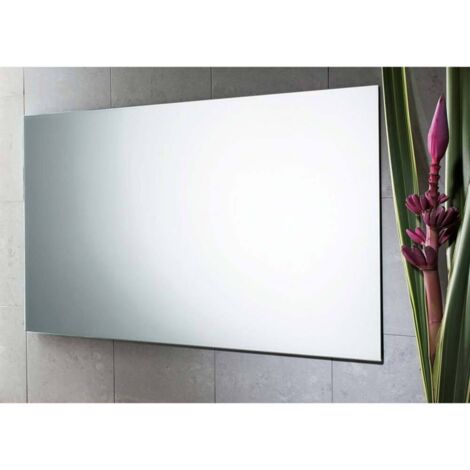 Gedy Specchio Senza Luci Senza Cornice Silver-Alluminio-Incolore-Trasparente Metallo 60x100x4 Cm
