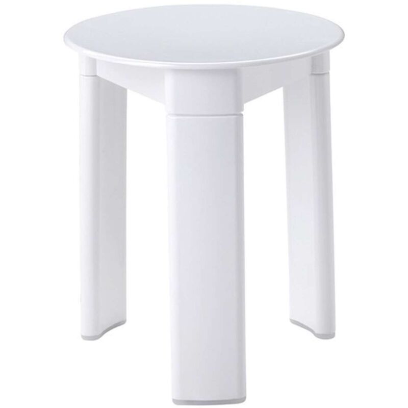 Gedy - Aqualine Accessoires - Tabouret de salle de bains Trio, diamètre 33x40 cm, blanc 2072