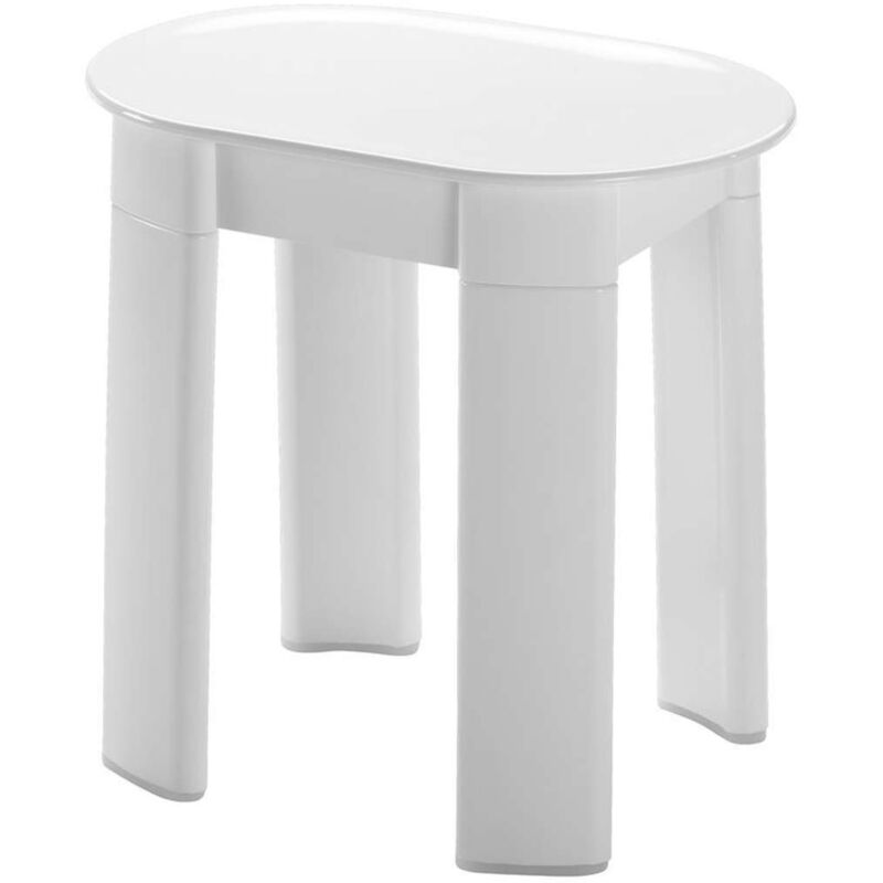 Gedy - Aqualine Accessoires - Tabouret de salle de bains Tetra, 42x41x27 cm, blanc 2872