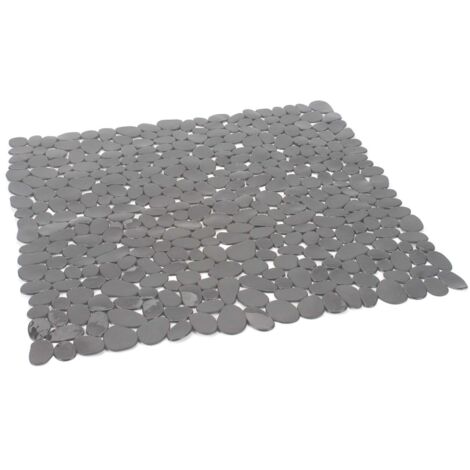 GEDY Tappeto Antiscivolo Doccia 54X54 Cm River Grigio