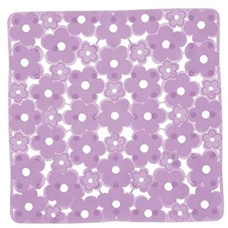 Gedy Tappeto Antiscivolo G-Margherita Lilla Opalino Pvc 0,6x51,5x51,5 Cm