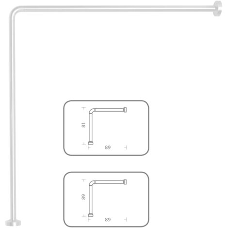 GEDY Telaio Doccia Universale 90X90-80X170-90X85X90 Cm Bianco