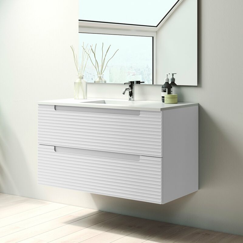 

KYOTO Mueble+Lavabo Blanco Ada - Medida: 60 CM - Visobath