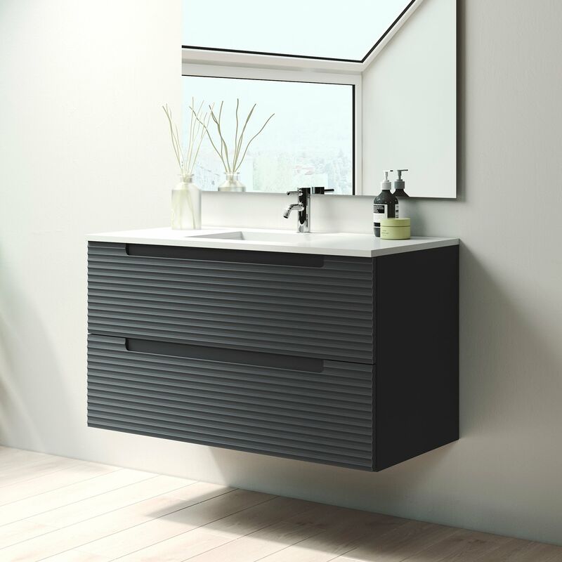 

VISOBATH KYOTO Mueble+Lavabo Ceniza - Medida: 100 CM