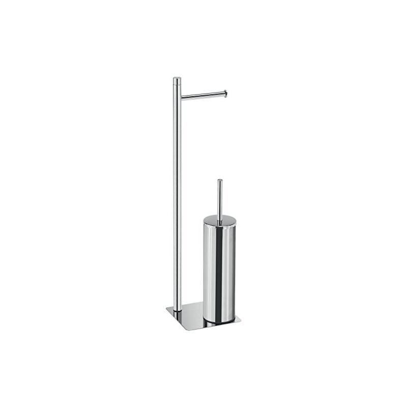 Trilly colonne de pied, acier inoxydable, chrome, 14 x 14 x 62.8 cm - Gedy