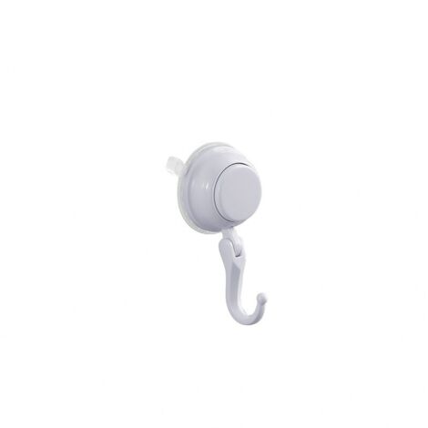 Gedy Vesuvio Percha C/Ventosa, Bianco, 5,5 x 3 x 11 cm