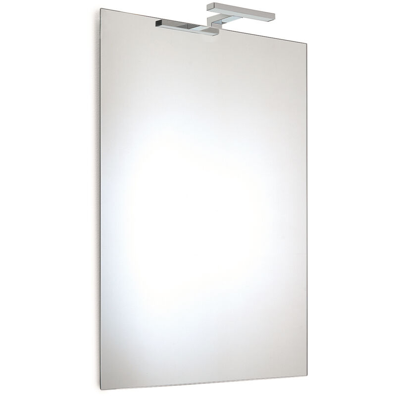 William specchio filo lucido 80X60 con lampada led codice prod: 000025560000001 - Gedy