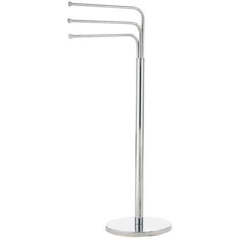 GEDY Winny porta asciugamani bagno cromato con braccia mobili, Misure e peso: 89X25X43,6 CM & 3,5 KG, Porta asciugamano realizzato in acciaio inox e Cromall®, Design R&S gedy, 2 anni di garanzia