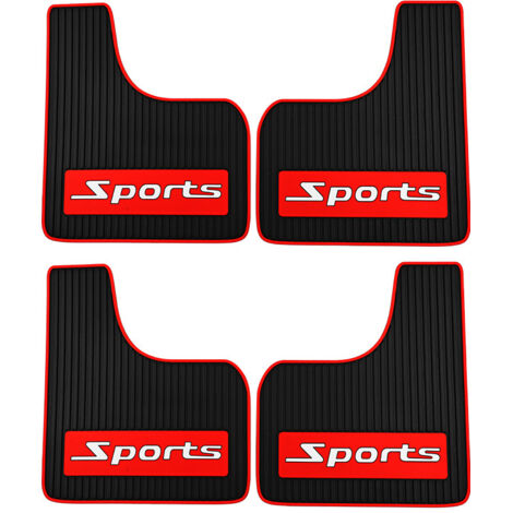 Geeignet für Geländewagen, SUVs und Limousinen, universelle Kotflügel mit "Sports"-Logo, weiche Gummikotflügel, Fahrzeugmodifikation, universeller sportlicher Stil [2er-Set]