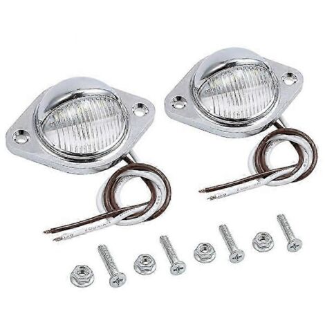 Geeignet für weiße Kennzeichenbeleuchtung, wasserdicht und stoßfest, ideal für Lkw, SUVs, Anhänger, Transporter und Wohnmobile. (Empfohlenes Geschenk)