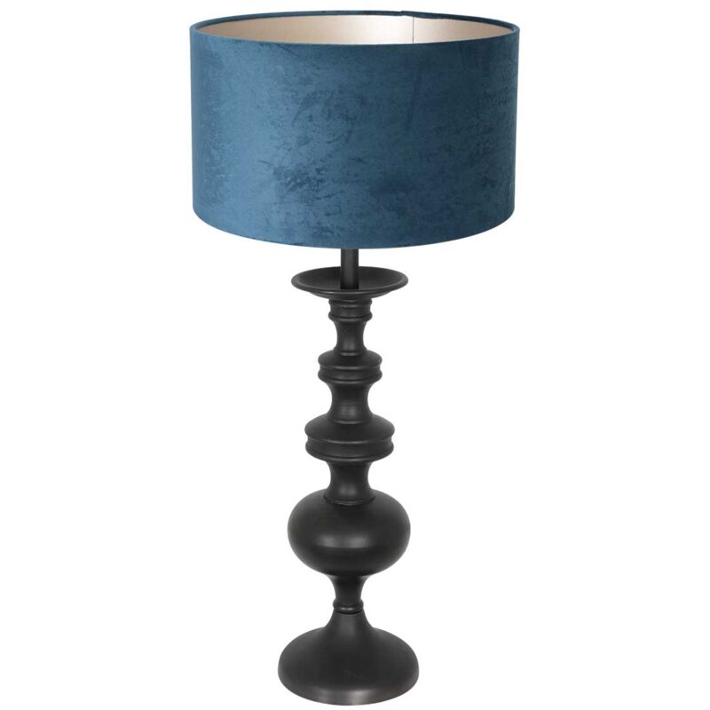 Anne Lighting - lampe de table - Lyons - noir - bois velours Anne Lighting - lampe de table - Lyons - noir - bois velours