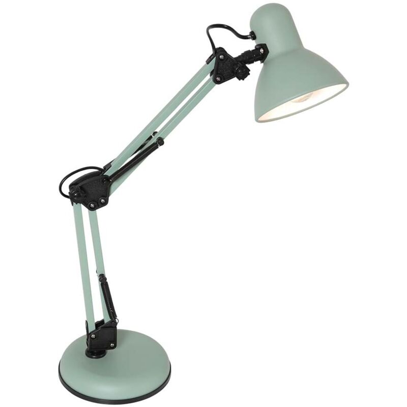 Mexlite - lampe de table - Study - vert - métal - Ø 15cm - E27 - Mexlite - lampe de table - Study - vert - métal - Ø 15cm - E27 -