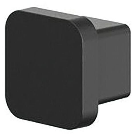 Geesa Handtuchhaken Wand Topaz Badetuchhaken zum Bohren, schwarz matt